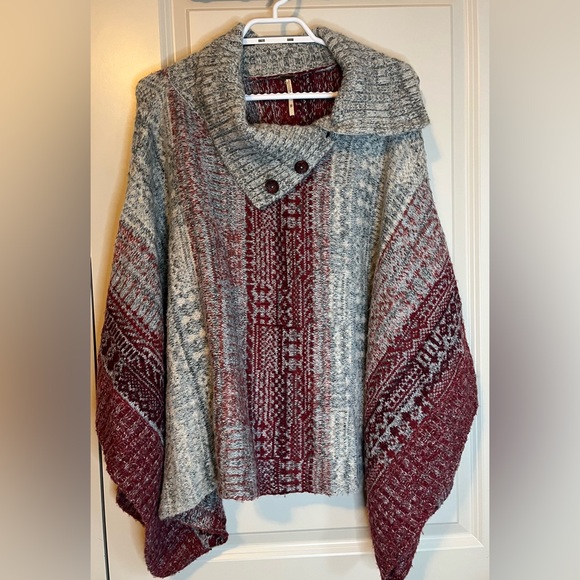 Free People Willow Poncho Size XS - Picture 4 of 9